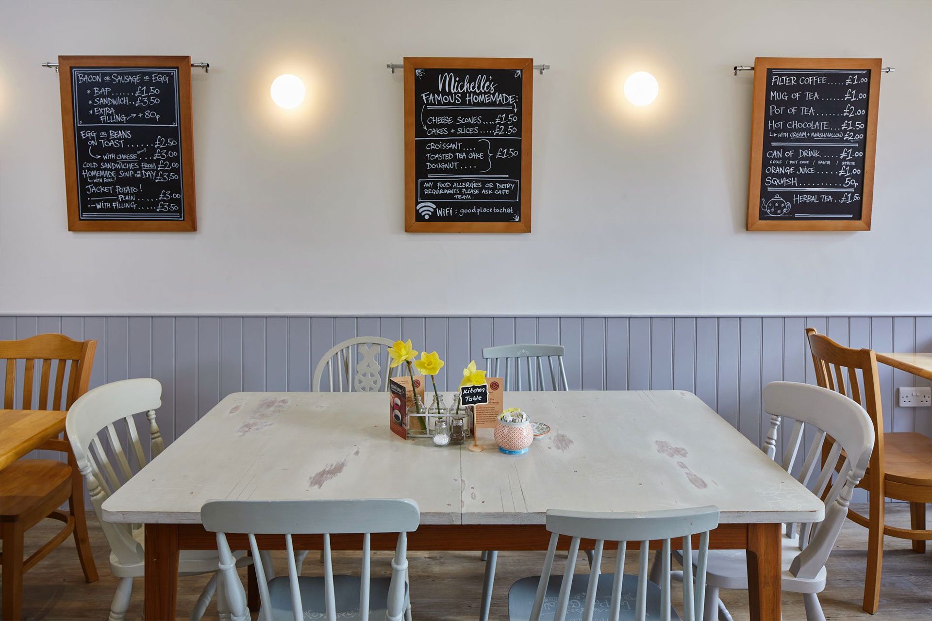 Tunbridge Wells, Camden Road – Coffee Shop interior menu