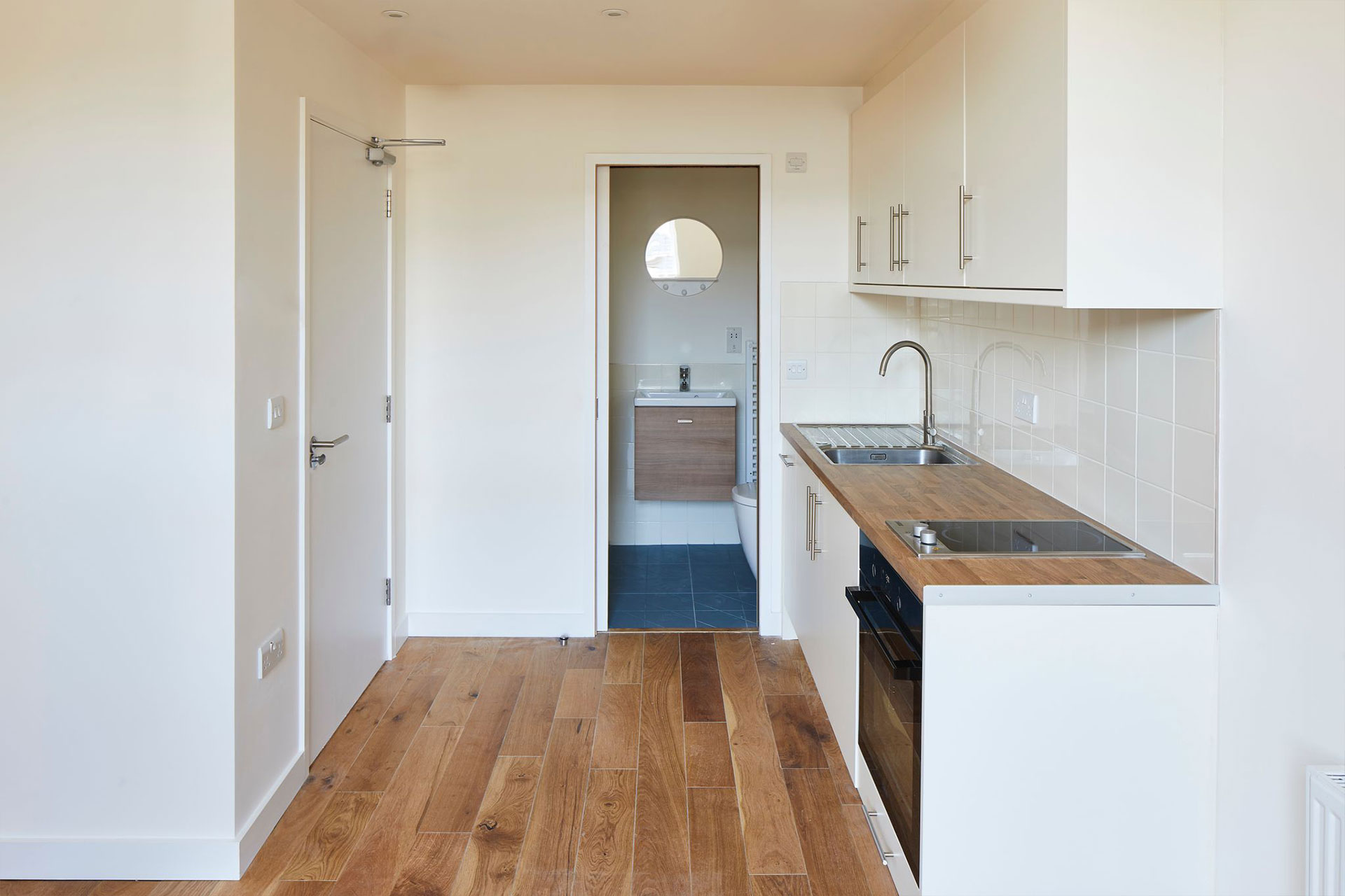 Tunbridge Wells, Camden Road – Conversion Flats Kitchen to Bathroom view
